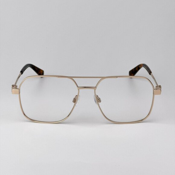 Off-White STYLE 7J Men Eyeglasses – Gold Aviator Frame | Model OERJ07J 7600 - Picture 1 of 11